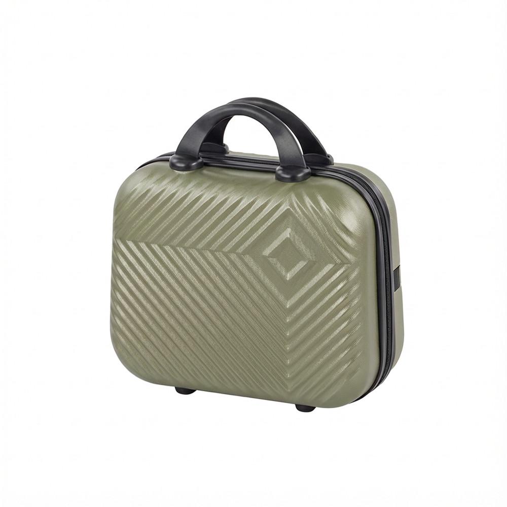 TraveLux Pro kézi bőrönd keményfedeles 28x36x16 cm olajzöld