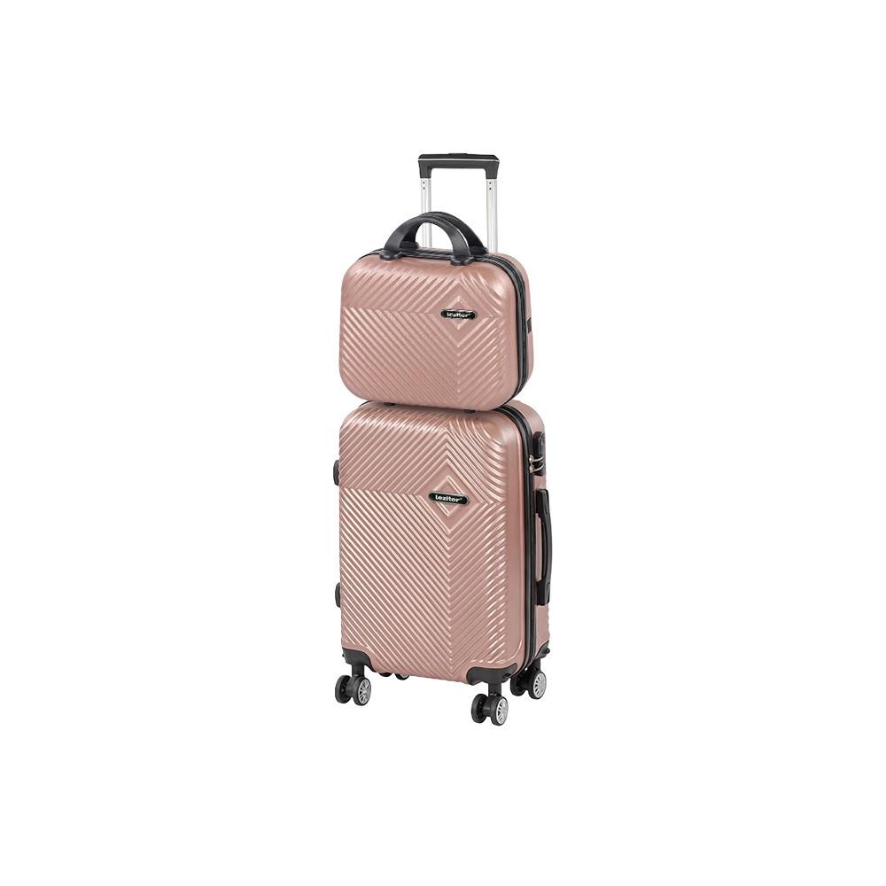 TraveLux Pro VI gurulós bőrönd szett rosegold