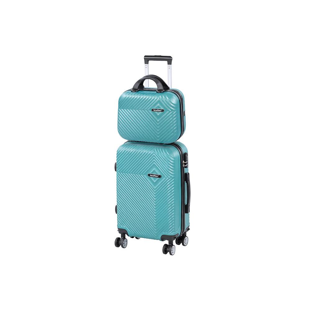 TraveLux Pro VII gurulós bőrönd szett lagúnakék