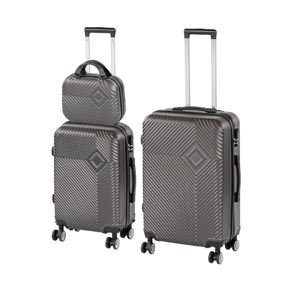 TraveLux Pro XV gurulós bőrönd szett szürke