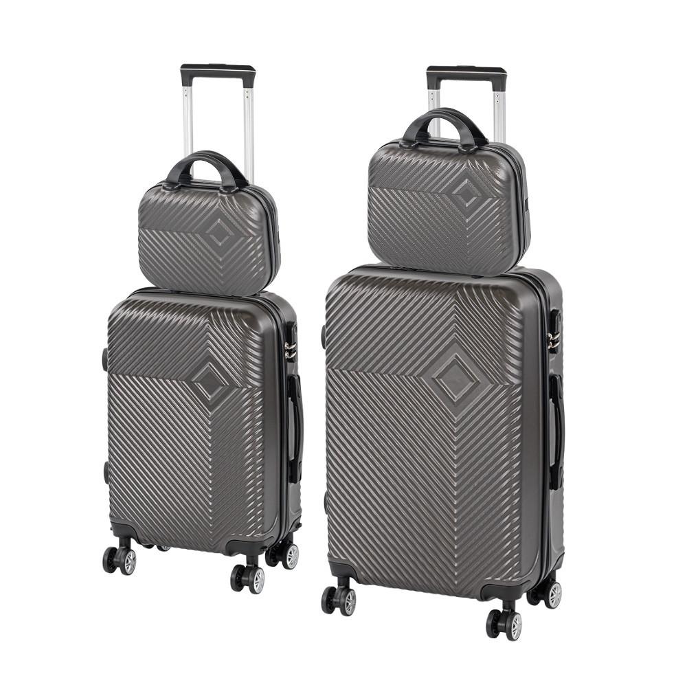 TraveLux Pro XXII gurulós bőrönd szett szürke