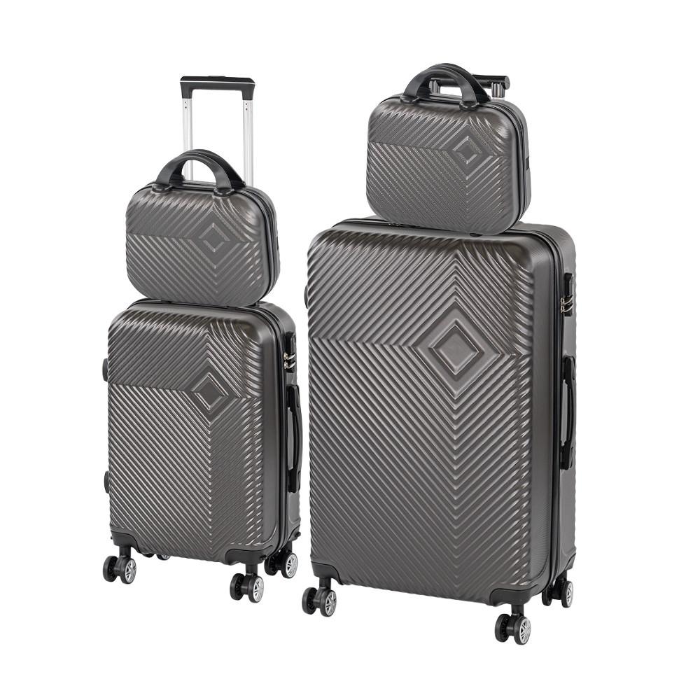 TraveLux Pro XXIII gurulós bőrönd szett szürke