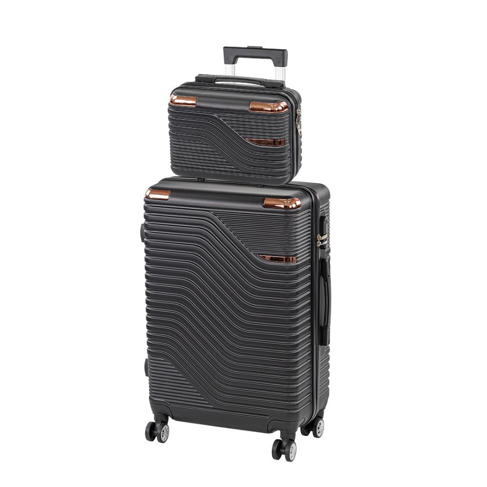 TraveLux Urban IV gurulós bőrönd szett fekete