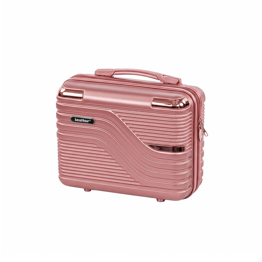 TraveLux Urban kisméretű kézi bőrönd keményfedeles 28x36x16 cm rosegold