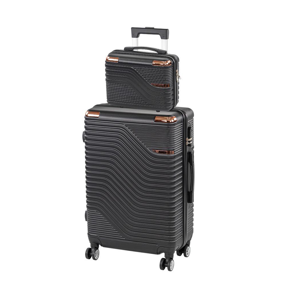 TraveLux Urban VII gurulós bőrönd szett fekete