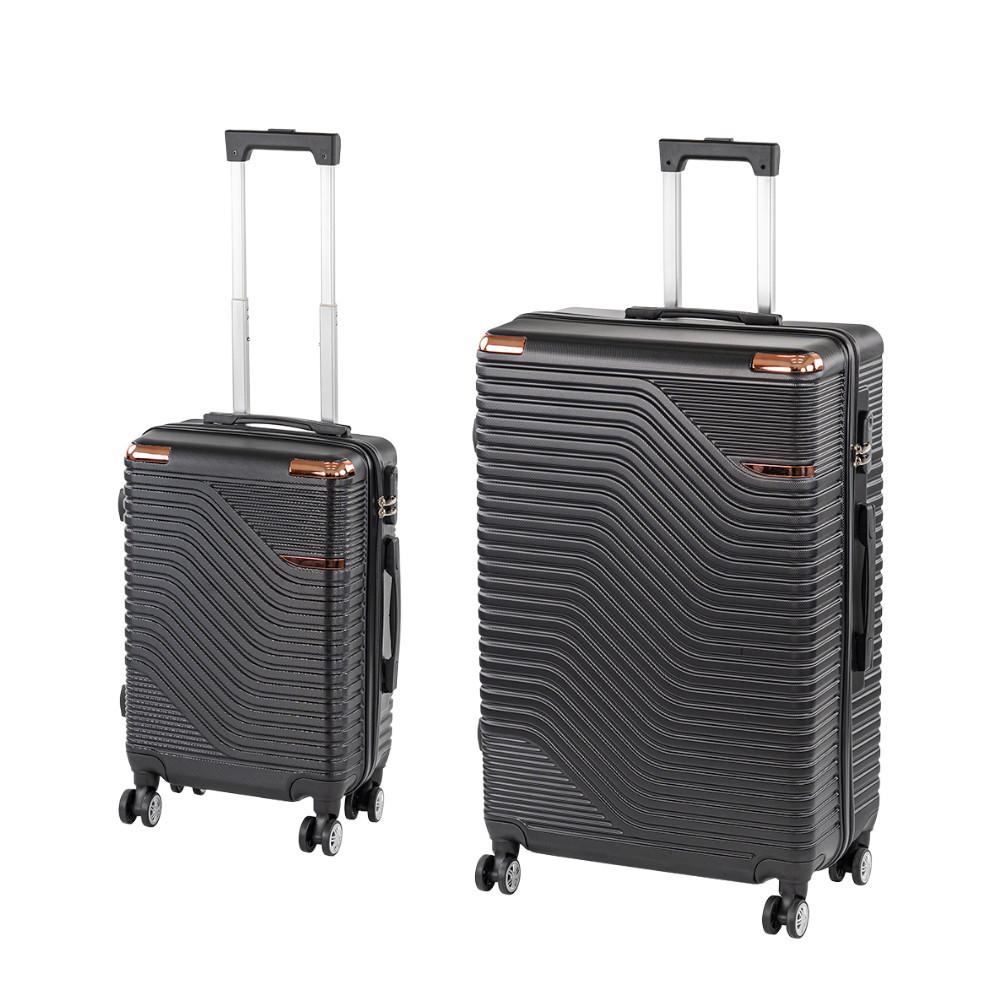 TraveLux Urban X gurulós bőrönd szett fekete