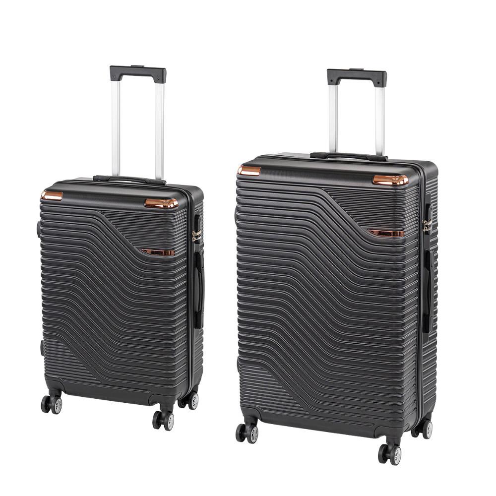TraveLux Urban XI gurulós bőrönd szett fekete