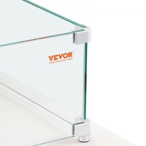 Tűzrakó Szélvédő Edzett Üveg Lángvédő 965x267x152 mm