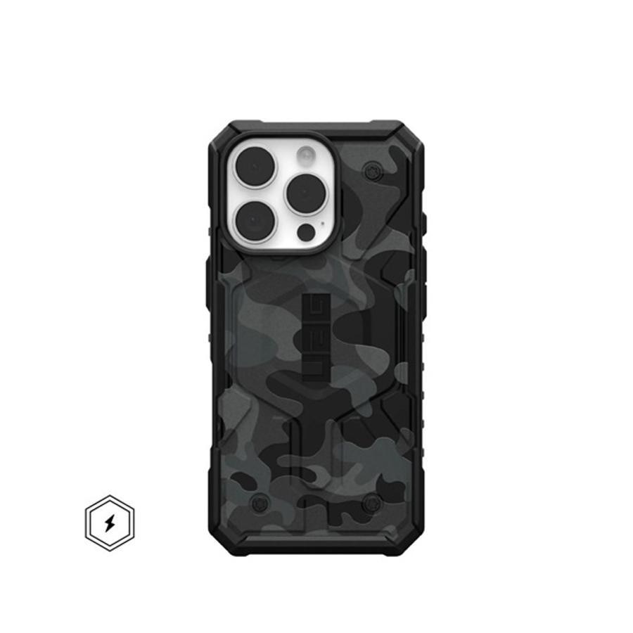 UAG Pathfinder SE Magsafe, Apple iPhone 16 Pro MagSafe kompatbilis tok, midnight camo (szürke)
