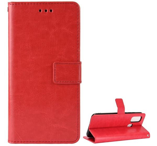 Ulefone Note 9P Flip tok álló, bőr hatású PIROS