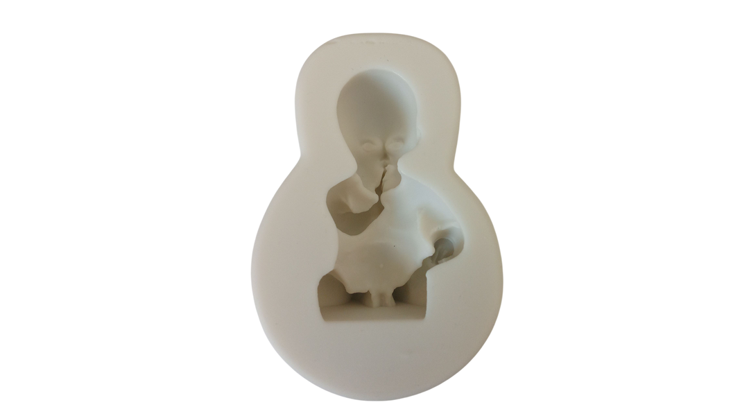 Ülő baba szilikon fondant formázó