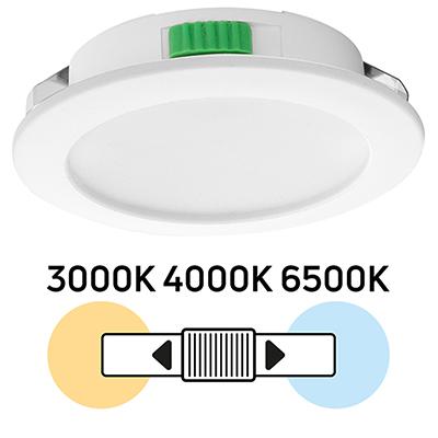 UltraLux CCT LED spot bútorba süllyeszthető lámpa (12 Volt) változtatható színhőmérséklet, 4 Watt - fehér