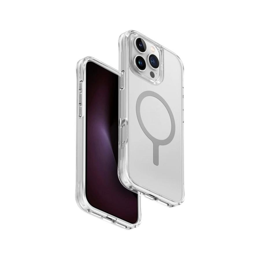 UNIQ Hybrid MagClick Charging Lifepro Xtreme AF tok Apple Iphone 16 Pro Max készülékhez - dove frost clear