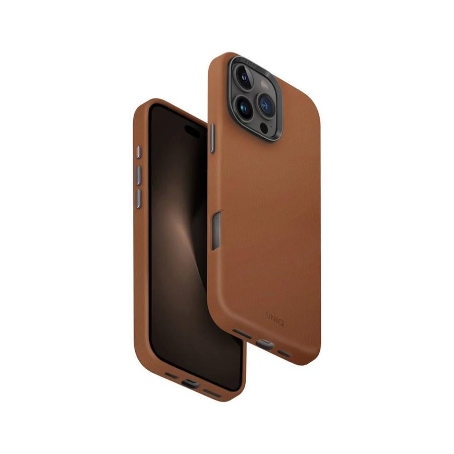 UNIQ Hybrid MagClick Charging Lyden tok Apple Iphone 16 Pro Max készülékhez - caramel
