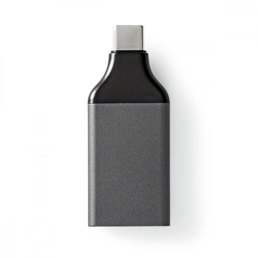 USB-C™ Adapter | USB 3.2 Gen 1 | USB-C™ Dugasz | HDMI™ Aljzat | 4K@60Hz | Nikkelezett | Fekete / Szürke | Boríték