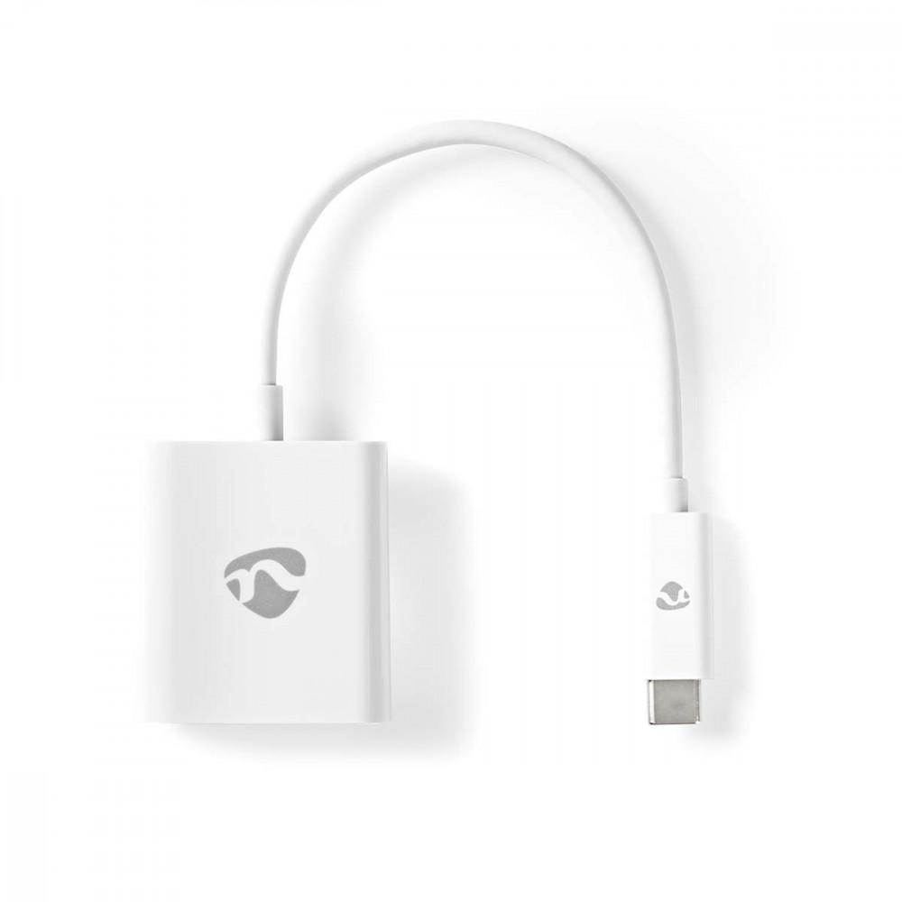 USB-C™ Adapter | USB 3.2 Gen 1 | USB-C™ Dugasz | HDMI™ Kimenet | 4K@30Hz | 0.20 m | Kerek | Nikkelezett | PVC | Fehér | Doboz