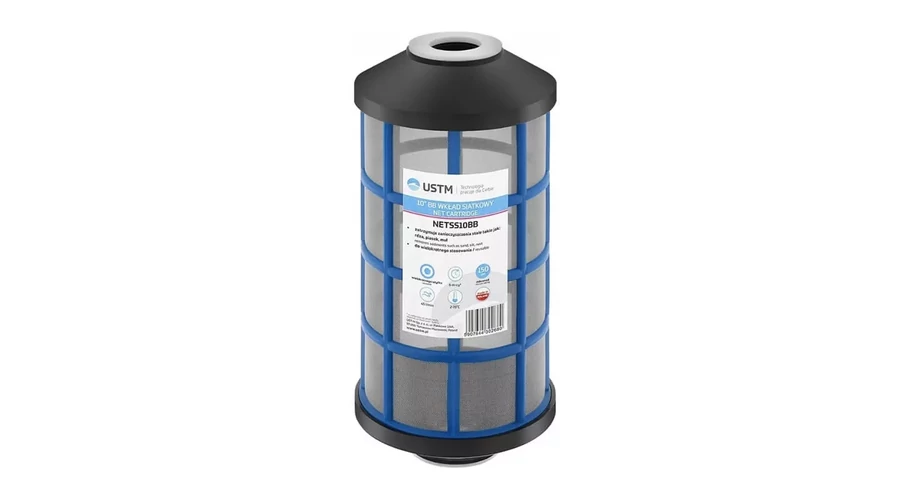 USTM Mosható hálós üledék-szűrőbetét BigBlue 10 x 4,5" hideg és meleg vízhez - 150 mikron