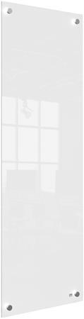 Üzenőtábla, üveg, fali, keskeny, 30x90 cm, NOBO "Home", fehér