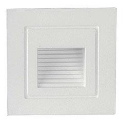 V-TAC LED lépcsővilágító - négyzet, fehér (3W) meleg fehér