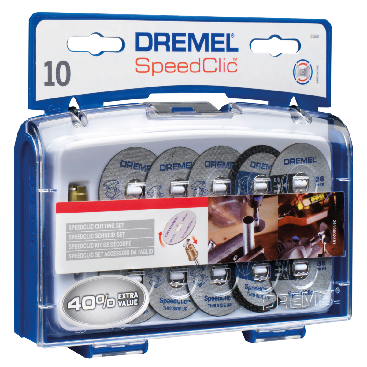VÁGÓKORONG KÉSZLET 10 RÉSZES DREMEL "EZ SPEEDCLIC"
