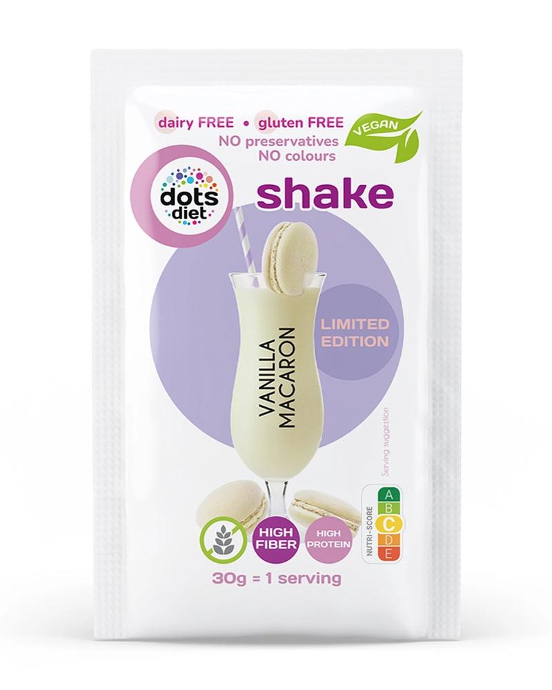 Vaníliás Macaron ízű rost shake 1 adag (gluténmentes)