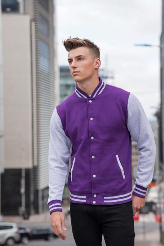 Varsity férfi pulóver XS-2XL-ig - M - Oxford Navy/White