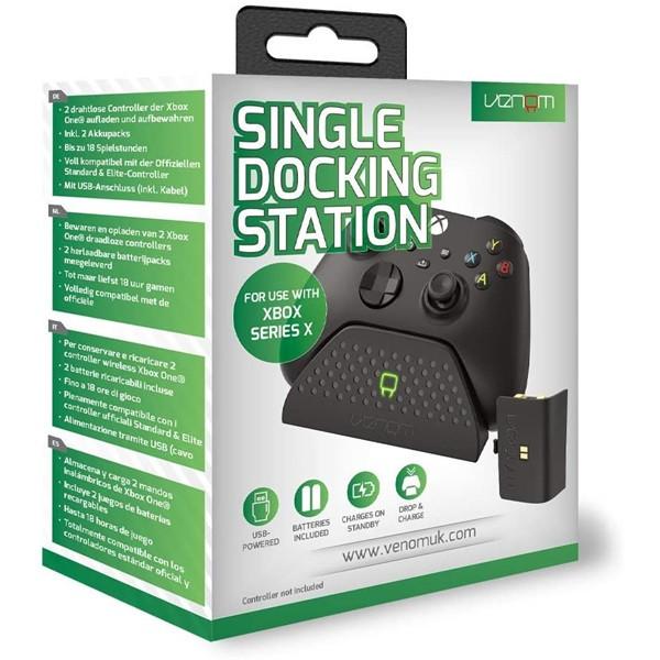 VENOM XBOX Series S/X &amp; One Kiegészítő Töltő állomás + akkumulátor Fekete, VS2880