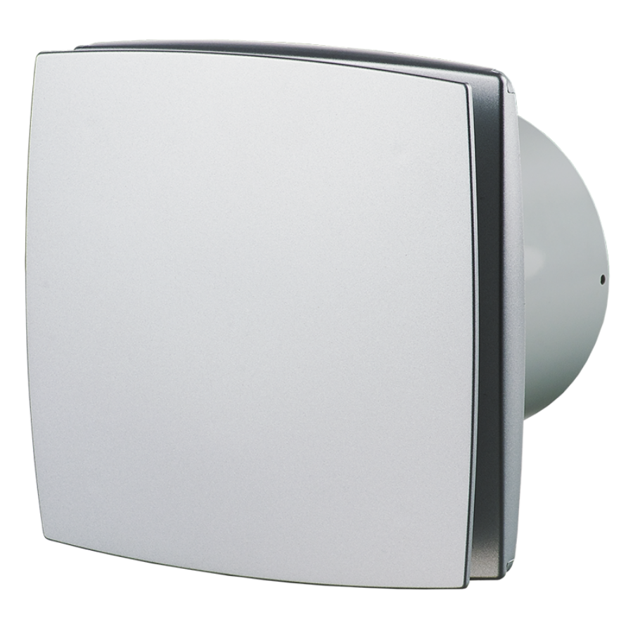 Vents 100 LDTH ALU MAT Zárt előlappal szerelt dekor ventilátor (alu matt)