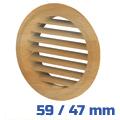 Vents Vents szellőzőrács, bútorrács bükk (59/47 mm) - rovarhálóval