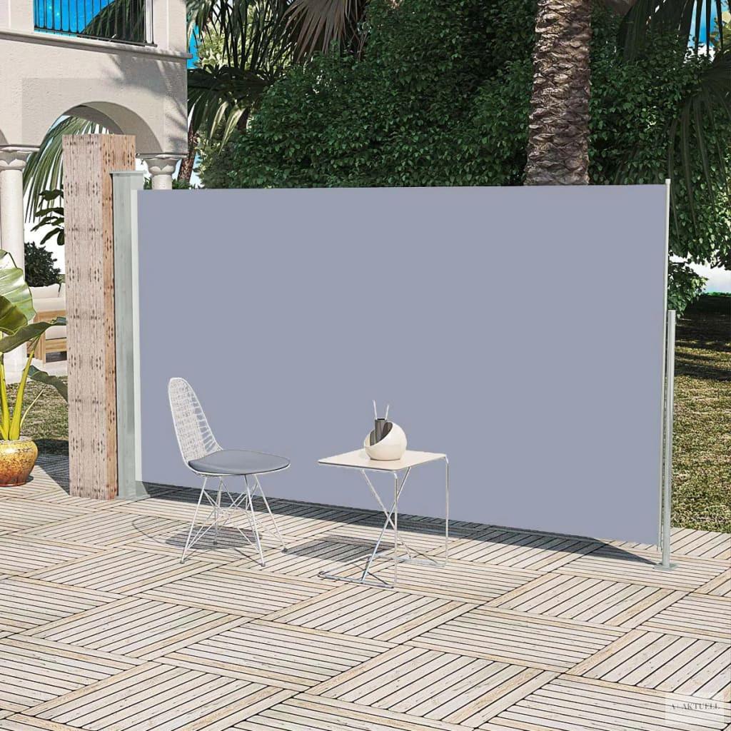 Veranda behúzható válaszfal 160 x 300 cm szürke
