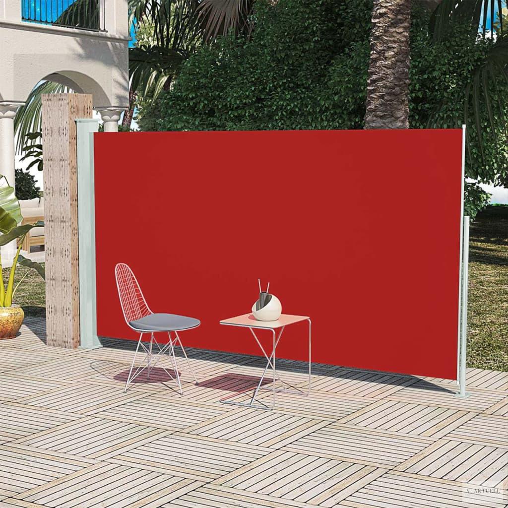 Veranda, terasz válaszfal 160 x 300 cm piros