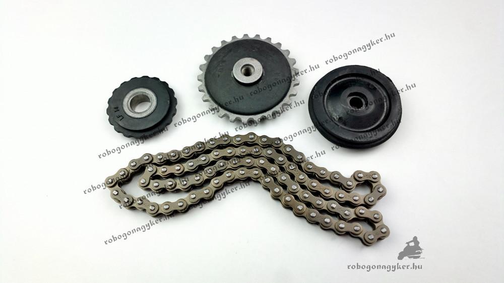 Vezérmű lánckerék szett Moped 4T 50-80cc 82 csapos 41 szemes RV-01-05-24