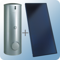 Viessmann Vitosol 200-FM 2,3nm + Vitocell 100-W CVBB 300L napkollektoros csomag melegvíz termelésre