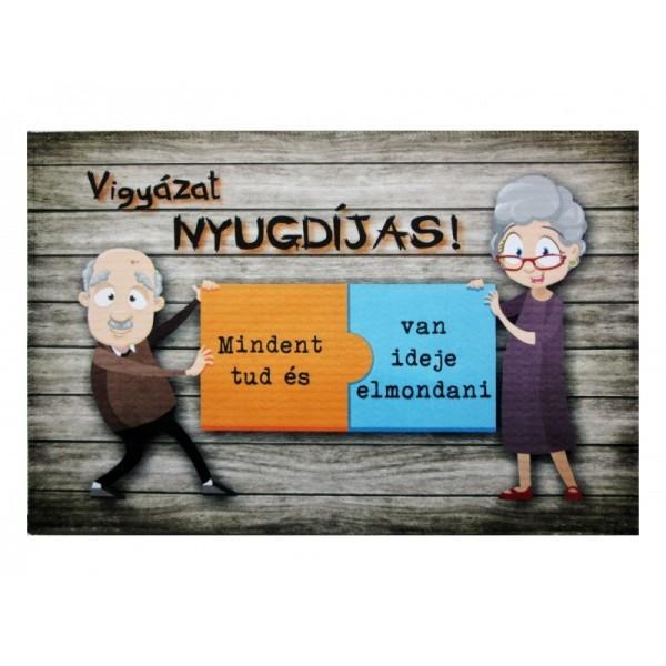 Vigyázz, Nyugdíjas! lábtörlő