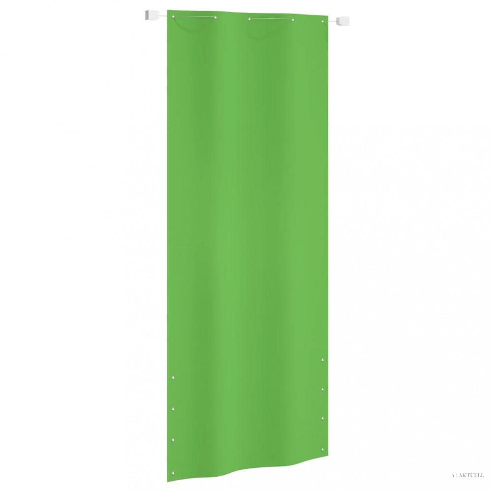 Világoszöld oxford-szövet erkélyparaván 100 x 240 cm