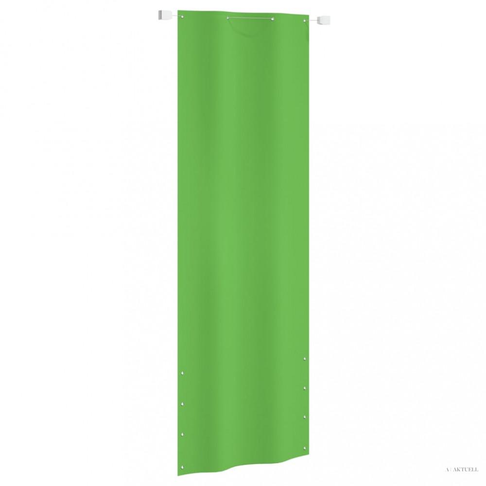 Világoszöld oxford-szövet erkélyparaván 80 x 240 cm