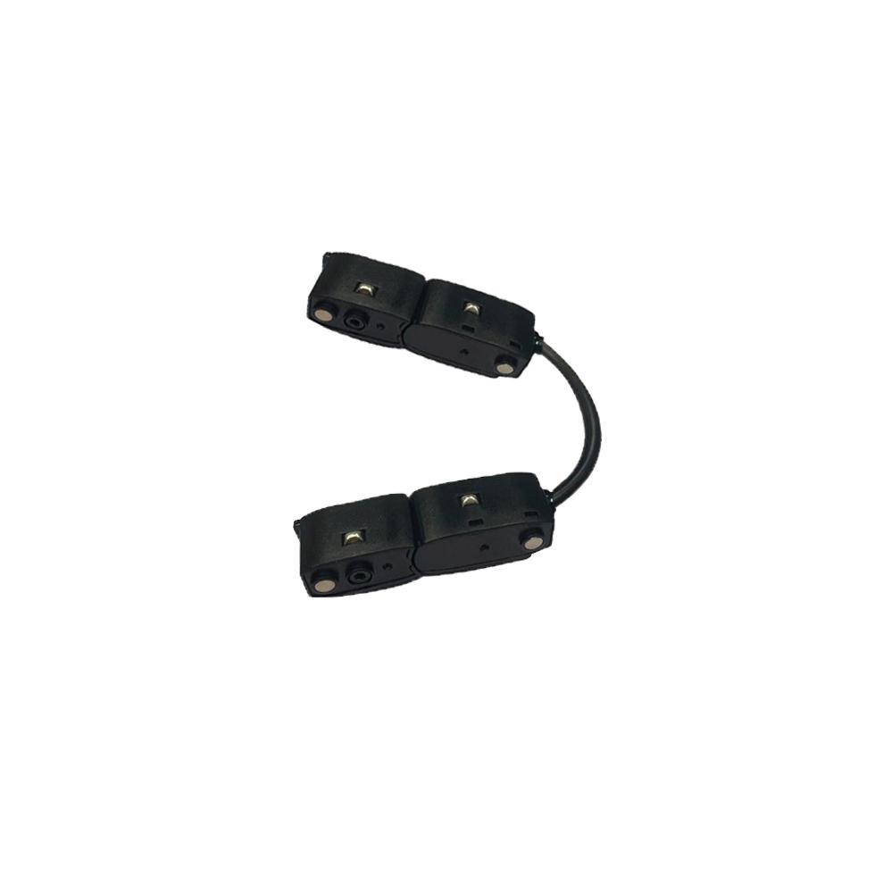 VIOKEF 02/0407 Magnetic CURVY 48V-os felxibilis áramátadó elem két sín között, fekete