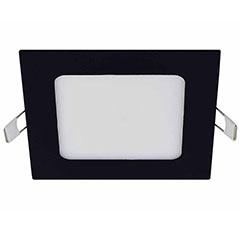 Vivalux Süllyeszthető LED panel (120 mm - négyzet) 6W - természetes fehér, fekete