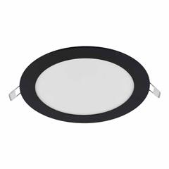 Vivalux Süllyeszthető LED panel (168 mm - kör) 12W - természetes fehér, fekete