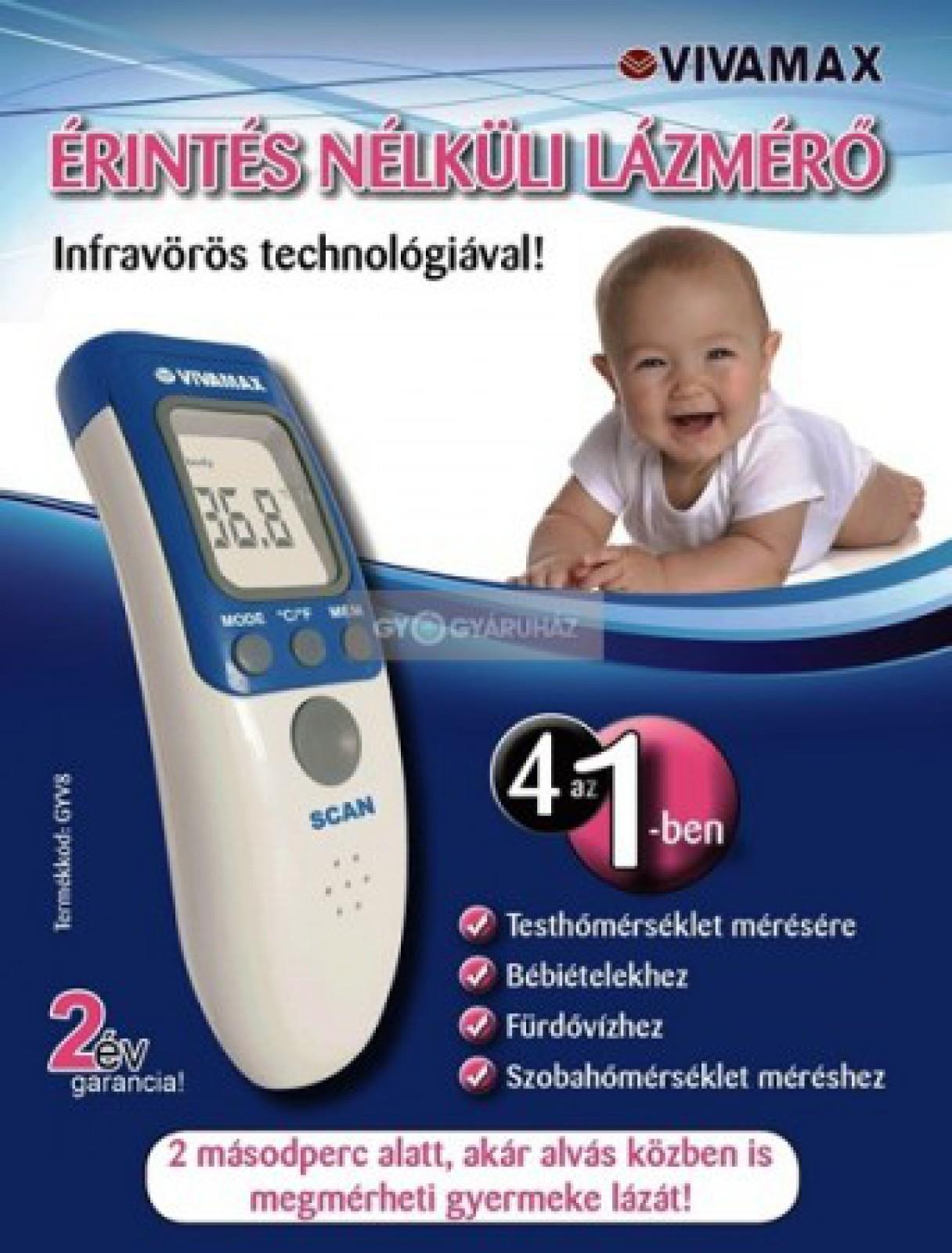 Vivamax GYV8 érintés nélküli lázmérő