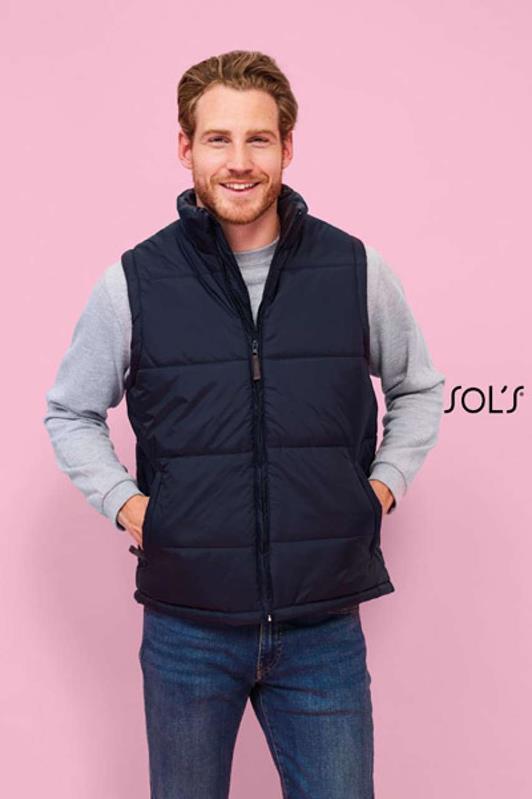 Warm bélelt férfi mellény S-5XL-ig - M - Orange