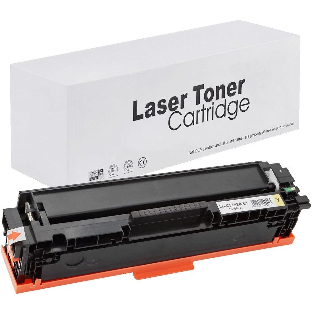 WB HP CF542A No.203A CRG054 Yellow Utángyártott Toner 1.300 oldal kapacitás