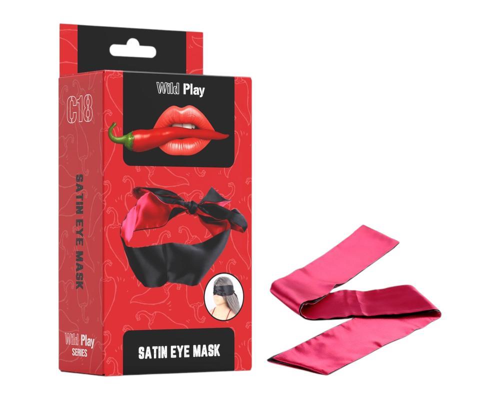 Wild Play - szatén szemkötő (fekete)