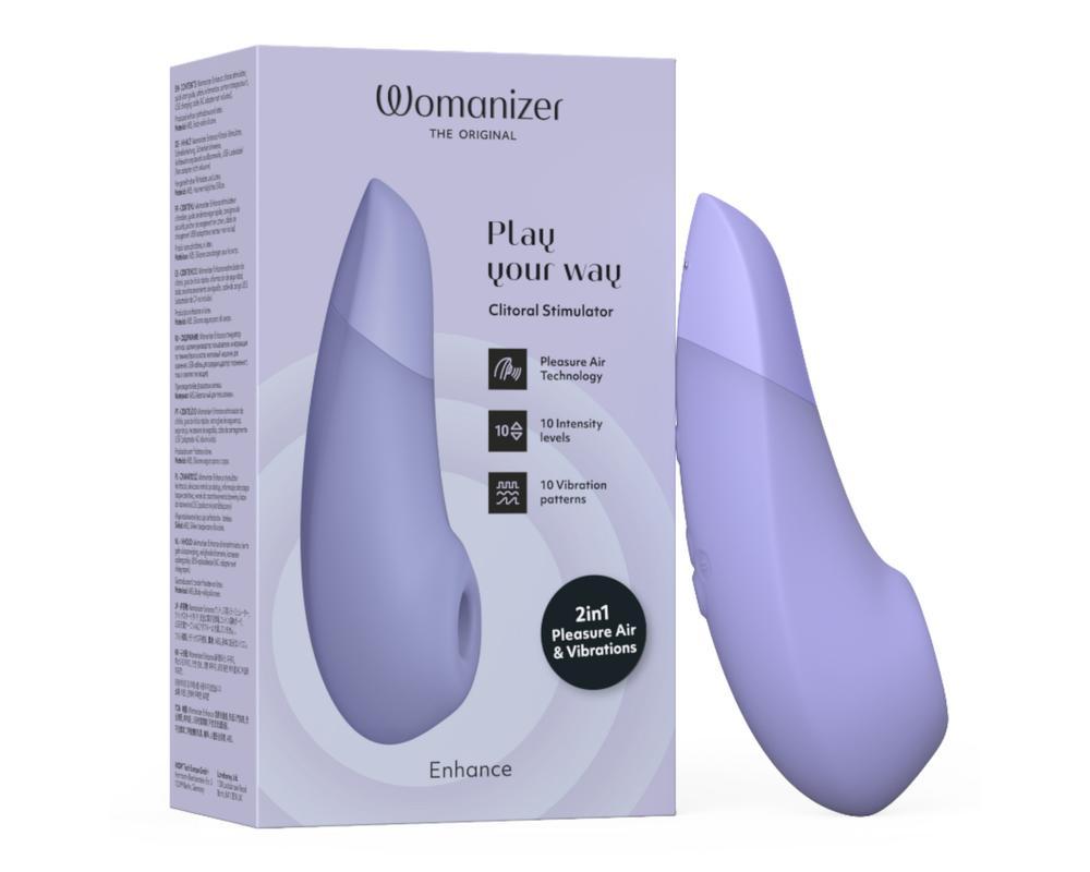 Womanizer Enhance - léghullámos csiklóizgató (lila)