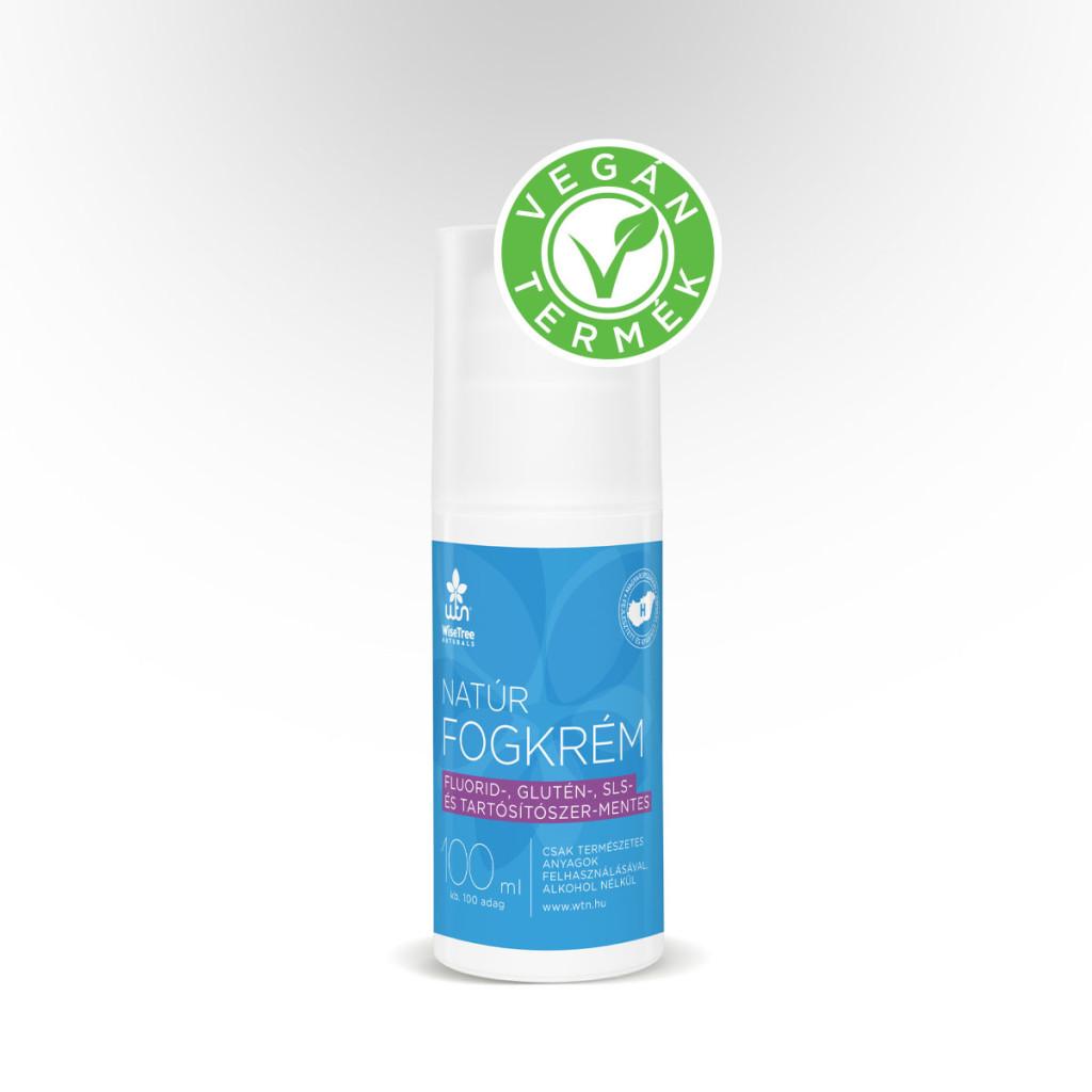 WTN Natúr fogkrém 100ml Fluorid-, Glutén -, SLS-, és tartósítószer-MENTES