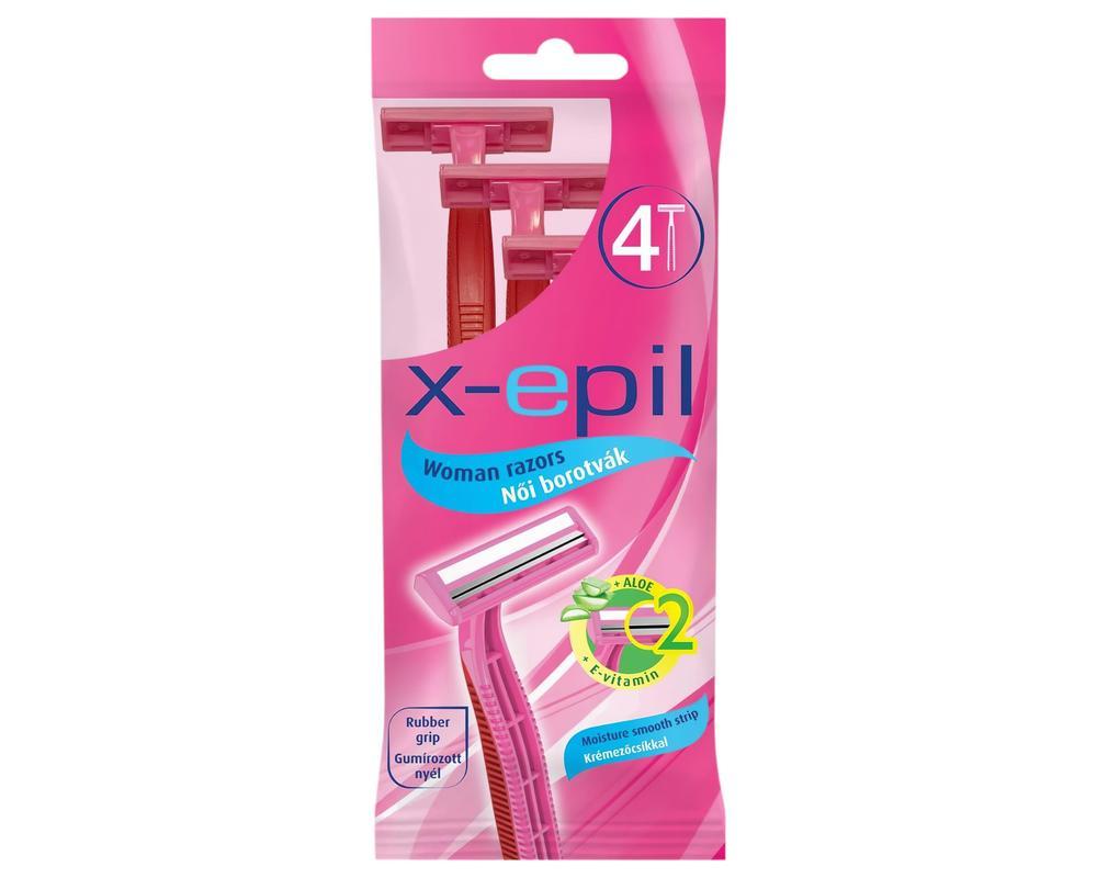 X-Epil - eldobható női borotva 2 pengés (4db)