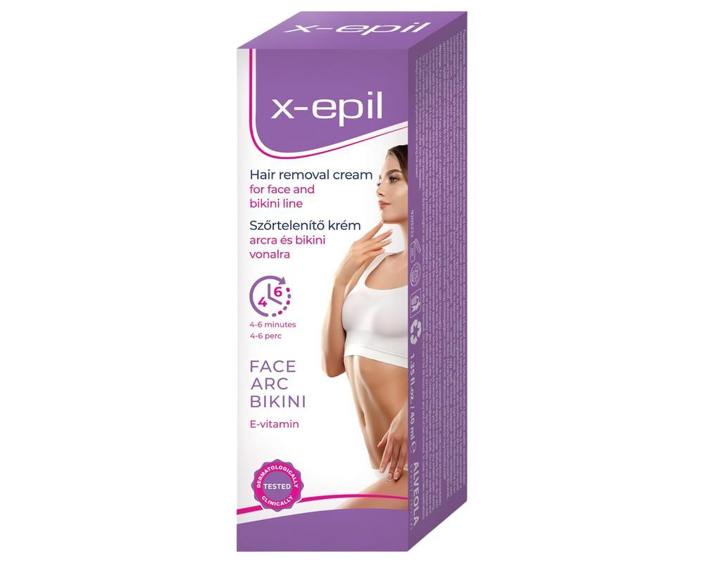 X-Epil - szőrtelenítő krém arcra/bikini vonalra (40ml)