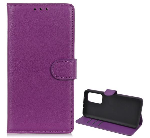 Xiaomi Mi 10T Pro 5G / Mi 10T 5G Flip tok álló, bőr hatású LILA