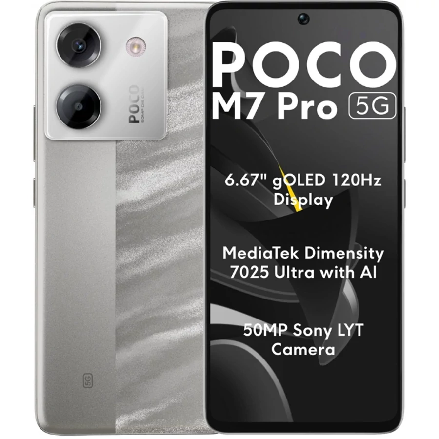 Xiaomi Poco M7 Pro 5G 256GB 8GB RAM Dual - ezüst