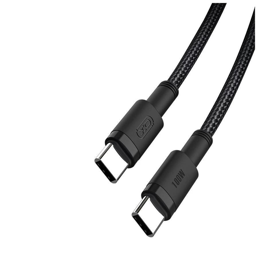 XO kábel NB-Q199 PD USB-C - USB-C 1,5m 100W Fekete